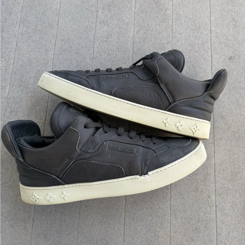 Louis Vuitton Dark Leather Sneakers - Picture 8 of 9